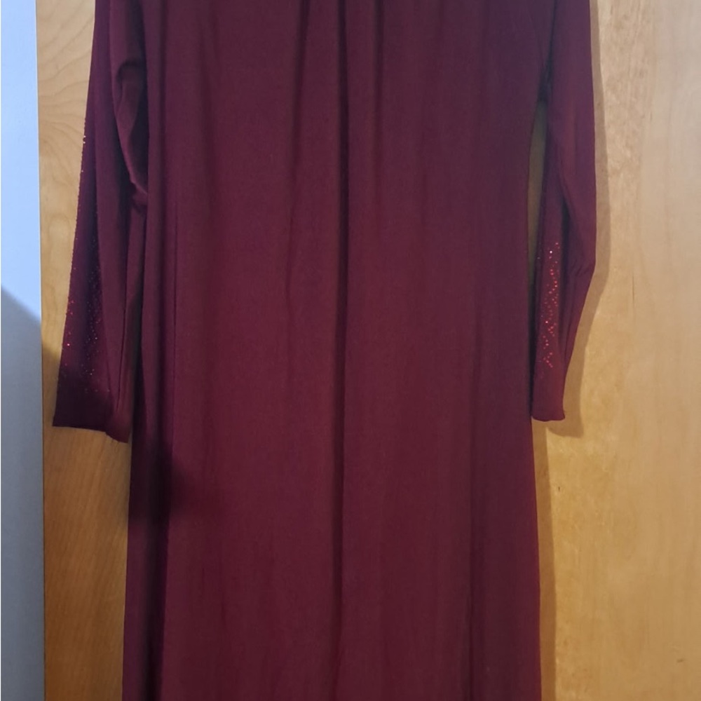 Handmade Burgundy Long Dress Size M